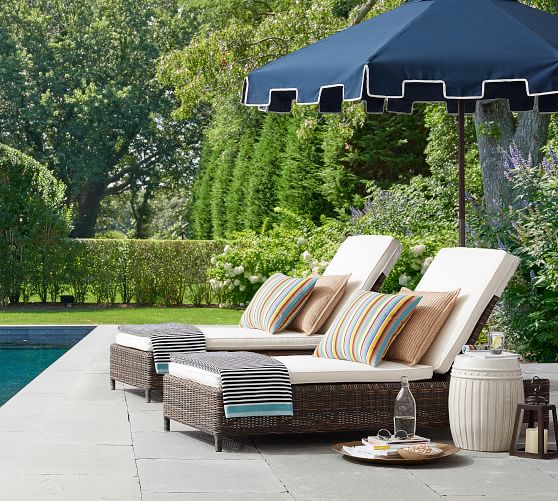 Capri Outdoor Umbrella Outdoor Umbrellas Pottery Barn