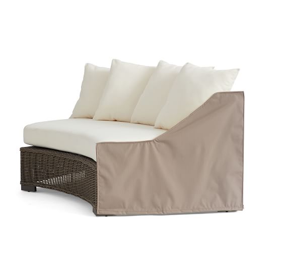 Outdoor Furniture Covers Patio Pottery Barn Huntington Slope Arm Custom Fit Outdoor Furniture Covers