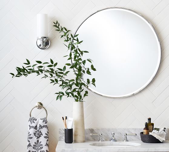 Vintage Round Mirror Pottery Barn