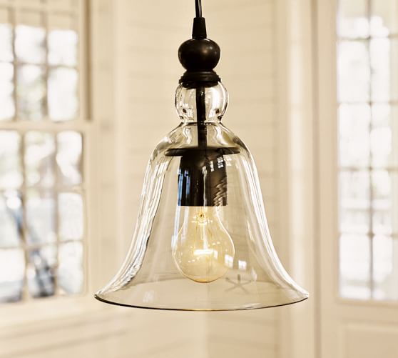 Rustic Glass Indoor Outdoor Pendant Pottery Barn