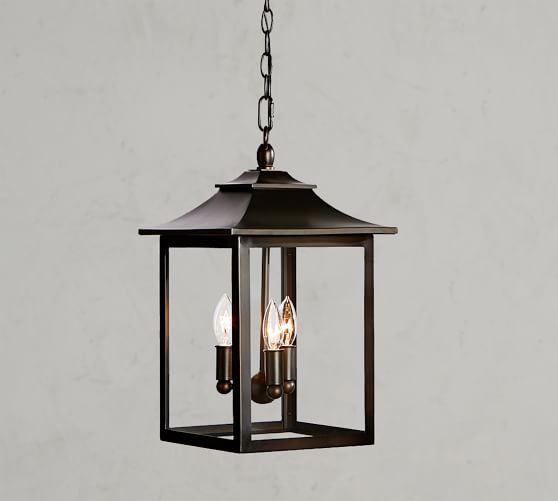 Classic Indoor Outdoor Pendant Bronze Finish Pottery Barn