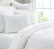 White Queen Duvet Cover Pottery Barn Camille Cotton Duvet Cover Shams