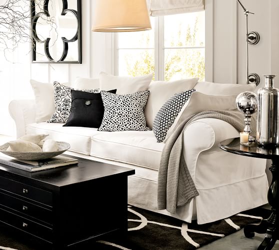 Charleston Slipcovered Sofa Pottery Barn Charleston Slipcovered Sofa