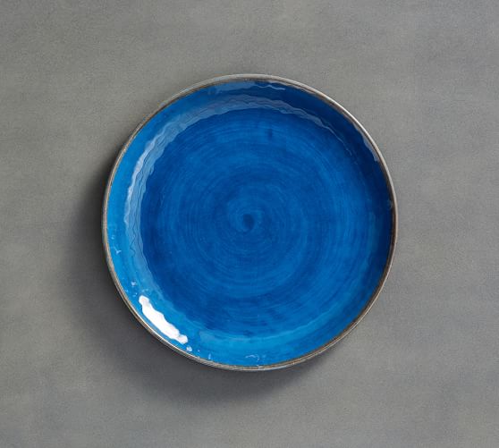 Swirl Melamine Dinner Plate and more inspiring decorating ideas in Indigo Blue Mood: Decor Accents, Paint Colors & Blue Moments in My Home on Hello Lovely.