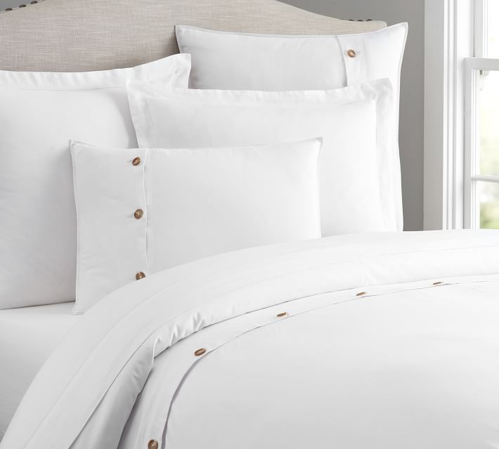 Soft Wash Twill Organic Duvet Cover Sham Pottery Barn