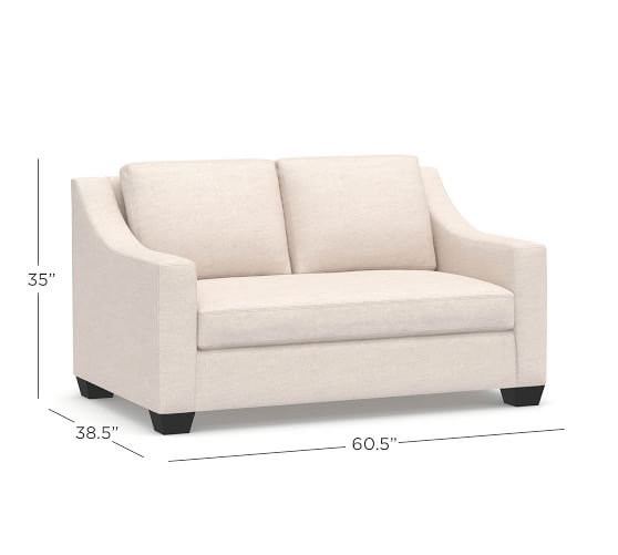 York Slope Arm Upholstered Sofa Pottery Barn