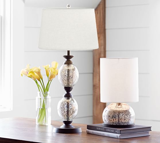 Stacked Mercury Gl Table Lamp Pottery Barn