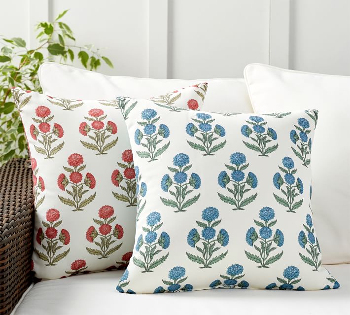 Outdoor Belinda Floral Print Pillow