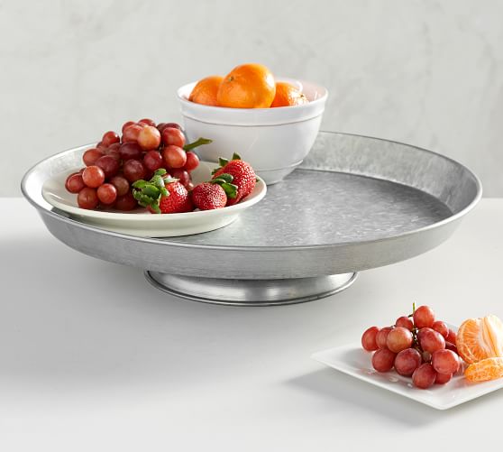 Galvanized Metal Lazy Susan Pottery Barn
