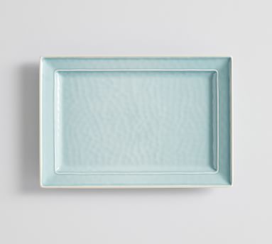 Cabana Melamine Rectangular Platter in Turquoise