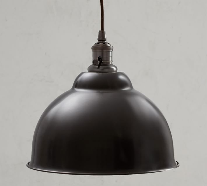 Pb Classic Cord Pendant Metal Bell Pottery Barn