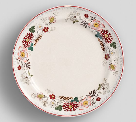 Vintage Floral Dinner Plate, Set of 4 Pottery Barn