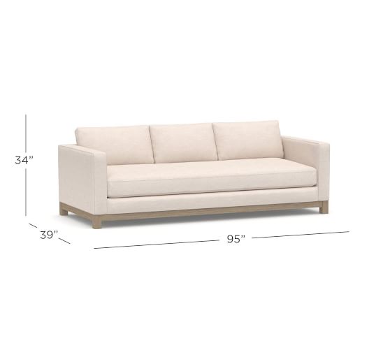 Jake Upholstered Wood Base Sofa