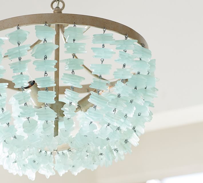 Enya Seaglass Chandelier Pottery Barn