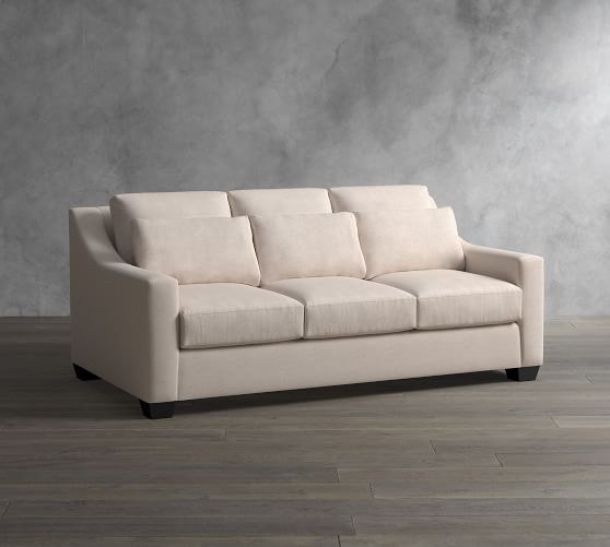 York Slope Arm Deep Seat Upholstered Sofa