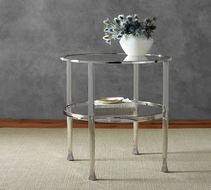 Tanner Round End Table Pottery Barn