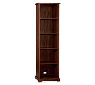 Mahogany Home Office Furniture Pottery Barn Samantha Narrow Bookcase Mahogany
