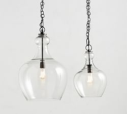 Pendant Lighting Pottery Barn Flynn Recycled Gl Single Pendant
