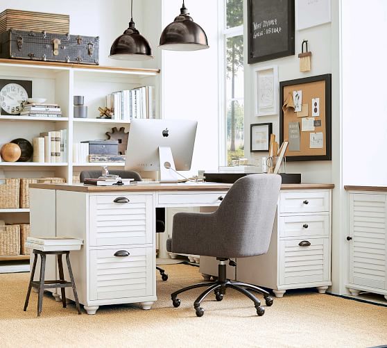 Whitney Office Collection White Office Furniture Pottery Barn