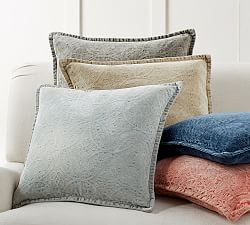 Chenille Jacquard Pillow Cover Pottery Barn