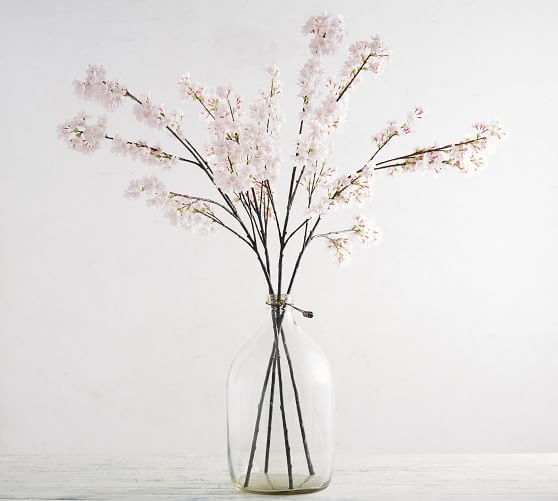 Faux Cherry Blossom Branch Artificial Flowers Pottery Barn