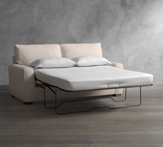 Pearce Square Arm Upholstered Sleeper Sofa With Memory Foam Mattress