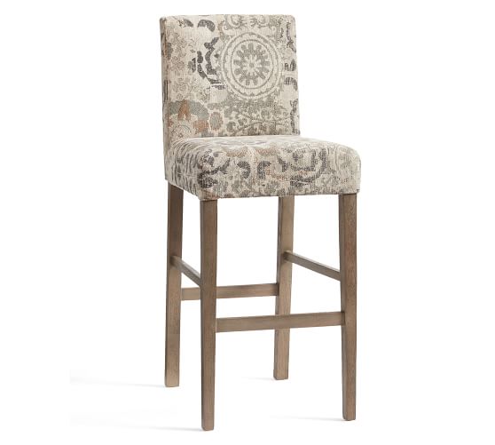 Oliver Upholstered Bar & Counter Stool Pottery Barn