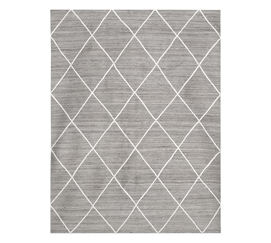 Jute Lattice Rug Gray Ivory Pottery Barn Jute Lattice Rug Gray Ivory