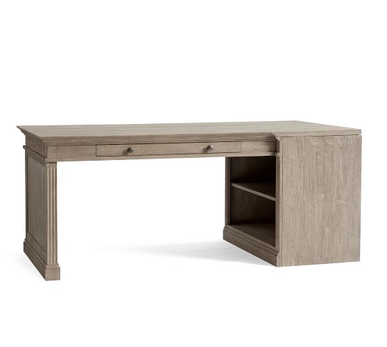Home Office Desks Computer Writing Pottery Barn Livingston Peninsula Desk