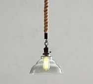 Rope Lighting Pottery Barn Pb Clic Rope Pendant Vintage Gl
