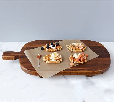 Reclaimed Wood Oversized Rectangle Footed Serving Board