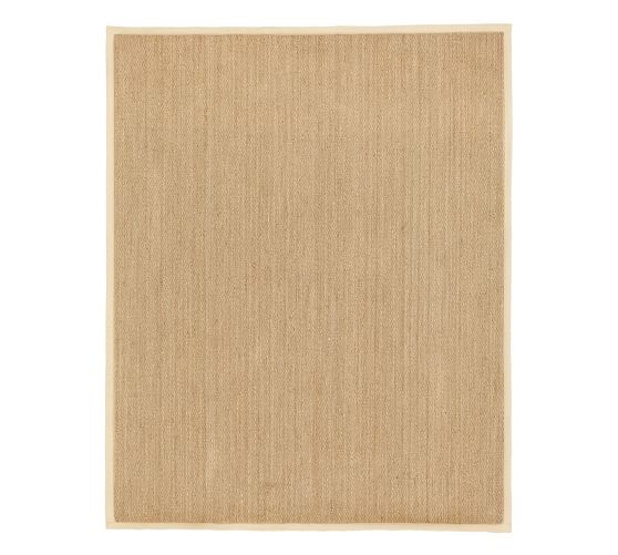 Color-Bound Seagrass Rug, 8x10', Natural