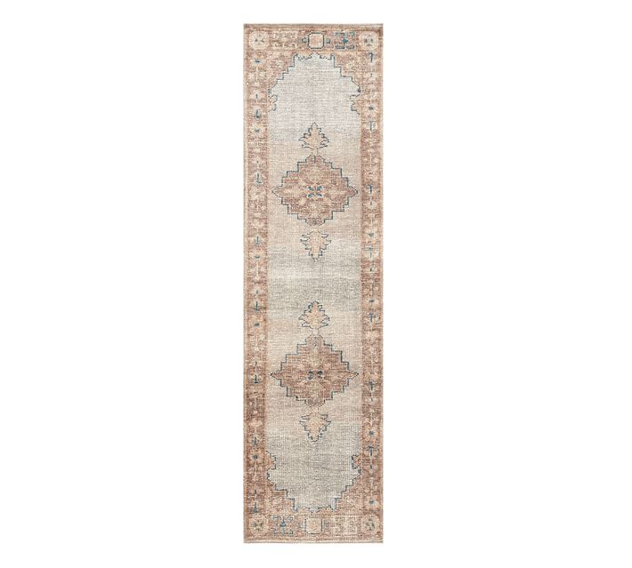 Finn Hand-Knotted Rug, 2.5 x 9', Blue Multi - come see 23 Timeless Kitchen Design Ideas and Decor to Freshen Your Traditional, Farmhouse, as well as French Country Kitchen. 