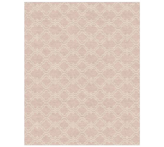 Scroll Tile Custom Rug Ivory Pottery Barn