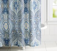Red Paisley Shower Curtain Pottery Barn