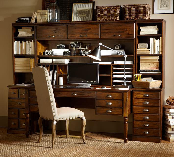Printer S Office Suite Tuscan Chestnut Pottery Barn