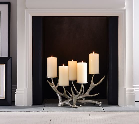 Antler Fireplace Candelabra Pottery Barn