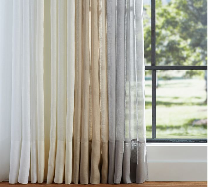 Belgian Flax Linen Sheer Curtain