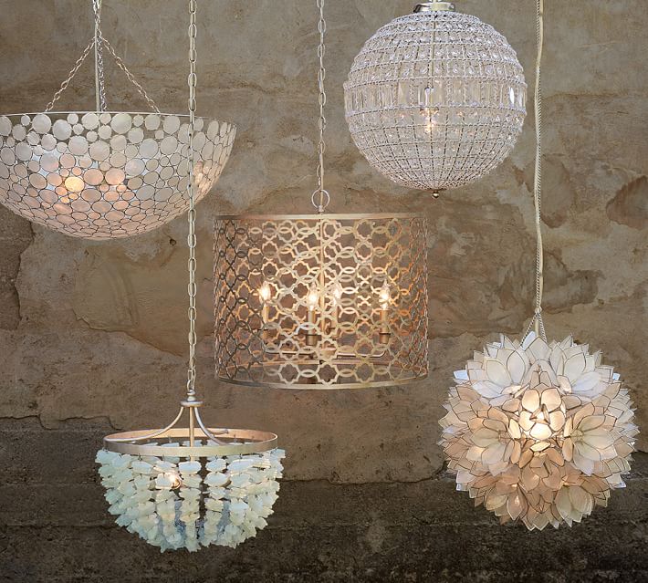 Enya Seaglass Chandelier Pottery Barn