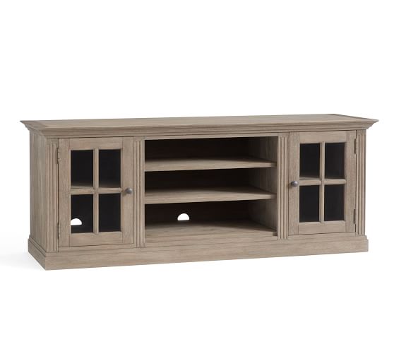 Tv Consoles Media Cabinets Entertainment Centers Pottery Barn Livingston Tv Stand