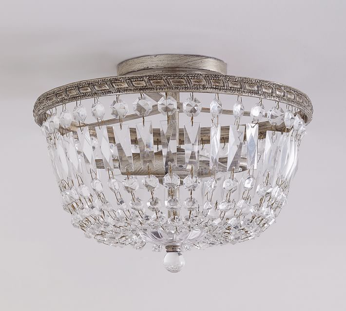 Charlotte Autumnal Crystal Flush Mount Pottery Barn
