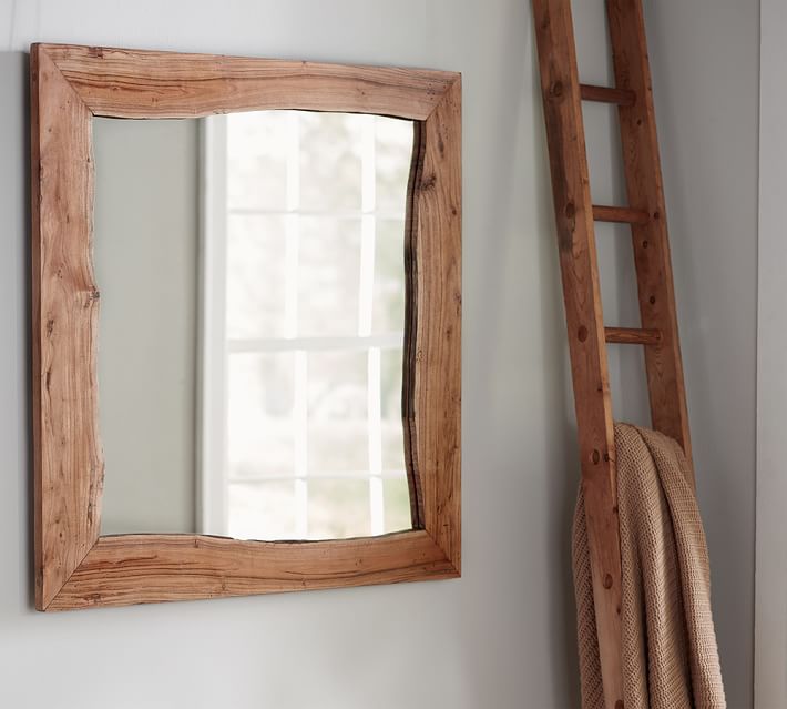 Live Edge Bathroom Mirror