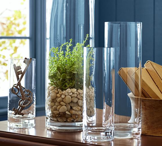 Aegean Clear Glass Vases Pottery Barn