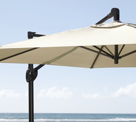 Round Sunbrella Aluminum Cantilever Umbrella Outdoor Umbrellas