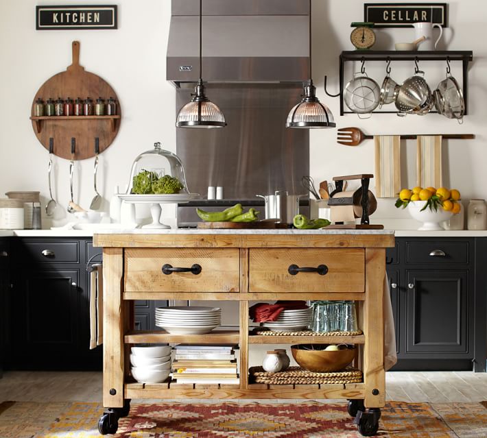 Windsor Wall Mount Butcher S Rack Kitchen Accessories Pottery Barn