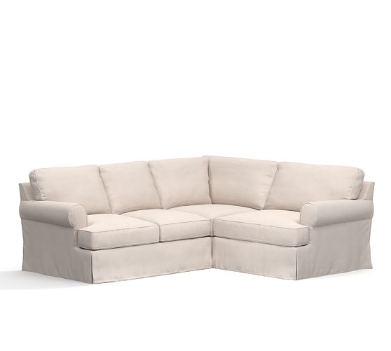 Townsend Roll Arm Sectional Slipcovers Only