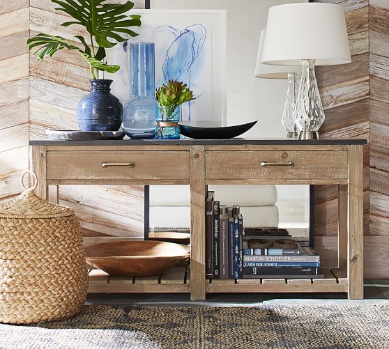 Reclaimed Wood Console Table Pottery Barn