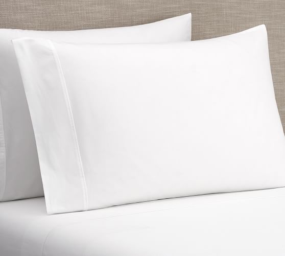 Pb Clic 400 Thread Count Organic Percale Sheet Set Pottery Barn