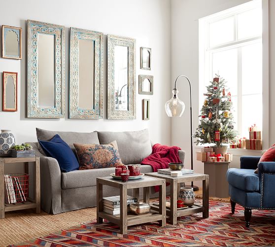 Pratt Indoor/Outdoor Synthetic Kilim Rug Pottery Barn