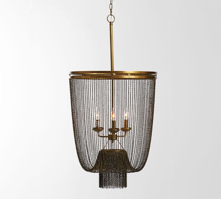 Atherton Chainmail Chandelier Pottery Barn